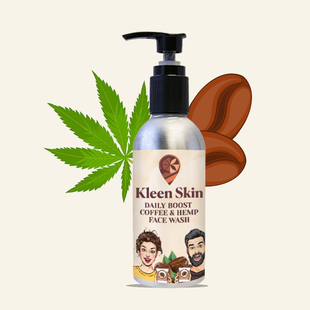Daily Boost Coffee & Hemp Face Wash - 100 ml - Kleenskin