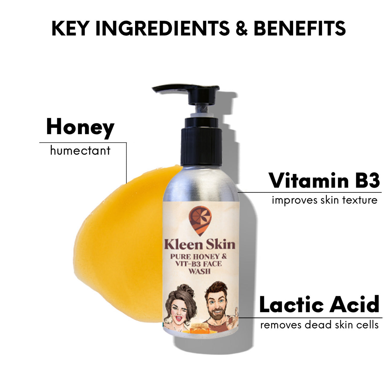 Pure Honey & Vitamin B3 Face Wash - 100 ml
